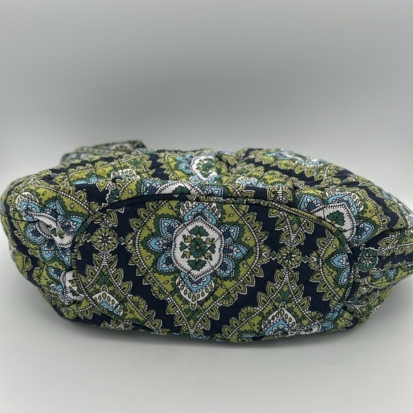 Vera Bradley Hannah Cambridge pattern blue green white purse tote shoulder bag - Picture 5 of 15